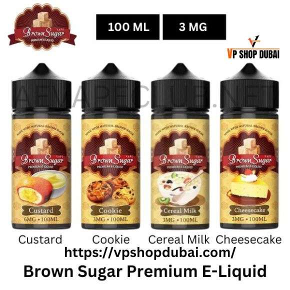 Brown Sugar 100ml Premium E-Liquid 3mg