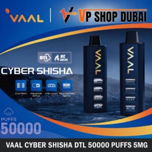 Vaal Cyber Shisha DTL 50000 Puffs 5mg Nicotine