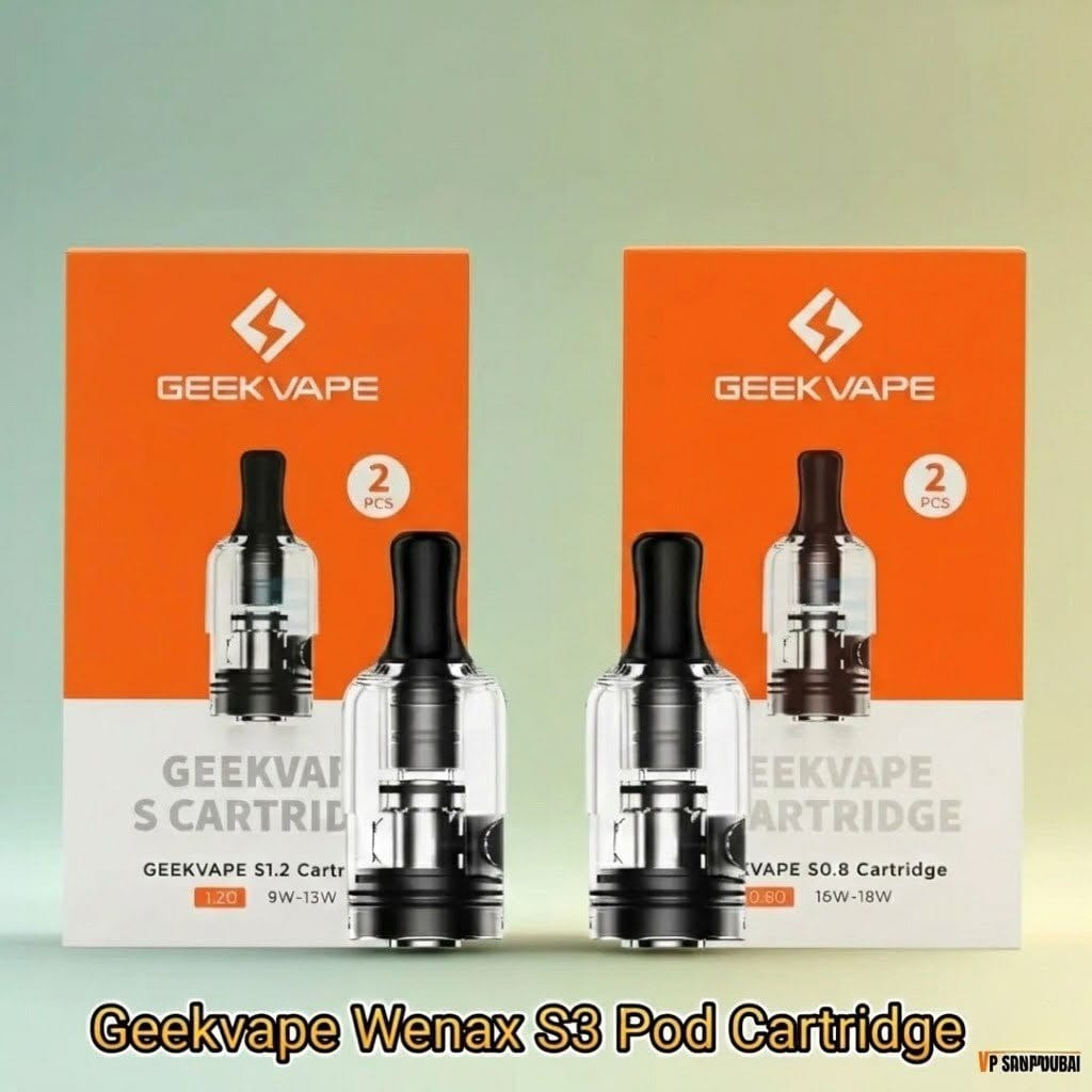 Geekvape Wenax S3 Replacement Pods 2ml 2 pieces in UAE 1 Geekvape Wenax S3 Replacement Pods 2ml 2 pieces in UAE