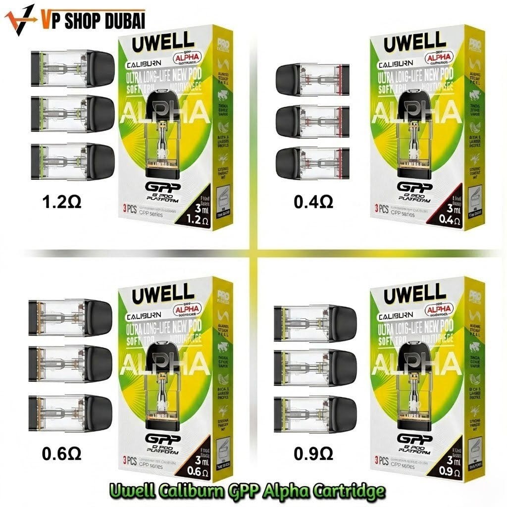 UWELL GPP ALPHA Pod Cartridge 3ml In UAE 1 UWELL GPP ALPHA Pod Cartridge 3ml In UAE
