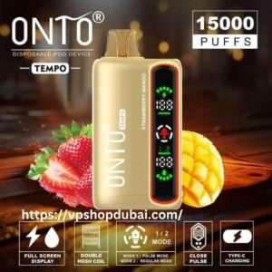 ONTO Tempo 15000 Puffs 5% Disposable Vape in Dubai. UAE 3 ONTO Tempo 15000 Puffs 5% Disposable Vape