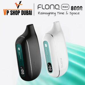 Flonq Max S 8000 Puffs Disposable Vape with rechargeable battery and mesh coil for smooth flavour and consistent performance