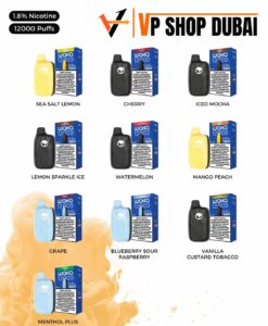 Waka Nova 12000 Puffs 18mg Disposable Vape with rechargeable battery, compact design, and smooth flavour performance in Dubai UAE
