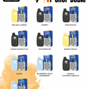 Waka Nova 12000 Puffs 18mg Disposable Vape with rechargeable battery, compact design, and smooth flavour performance in Dubai UAE